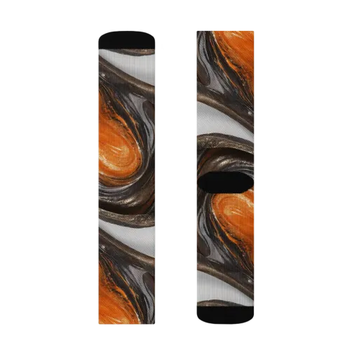 Molten Umber on a Socks