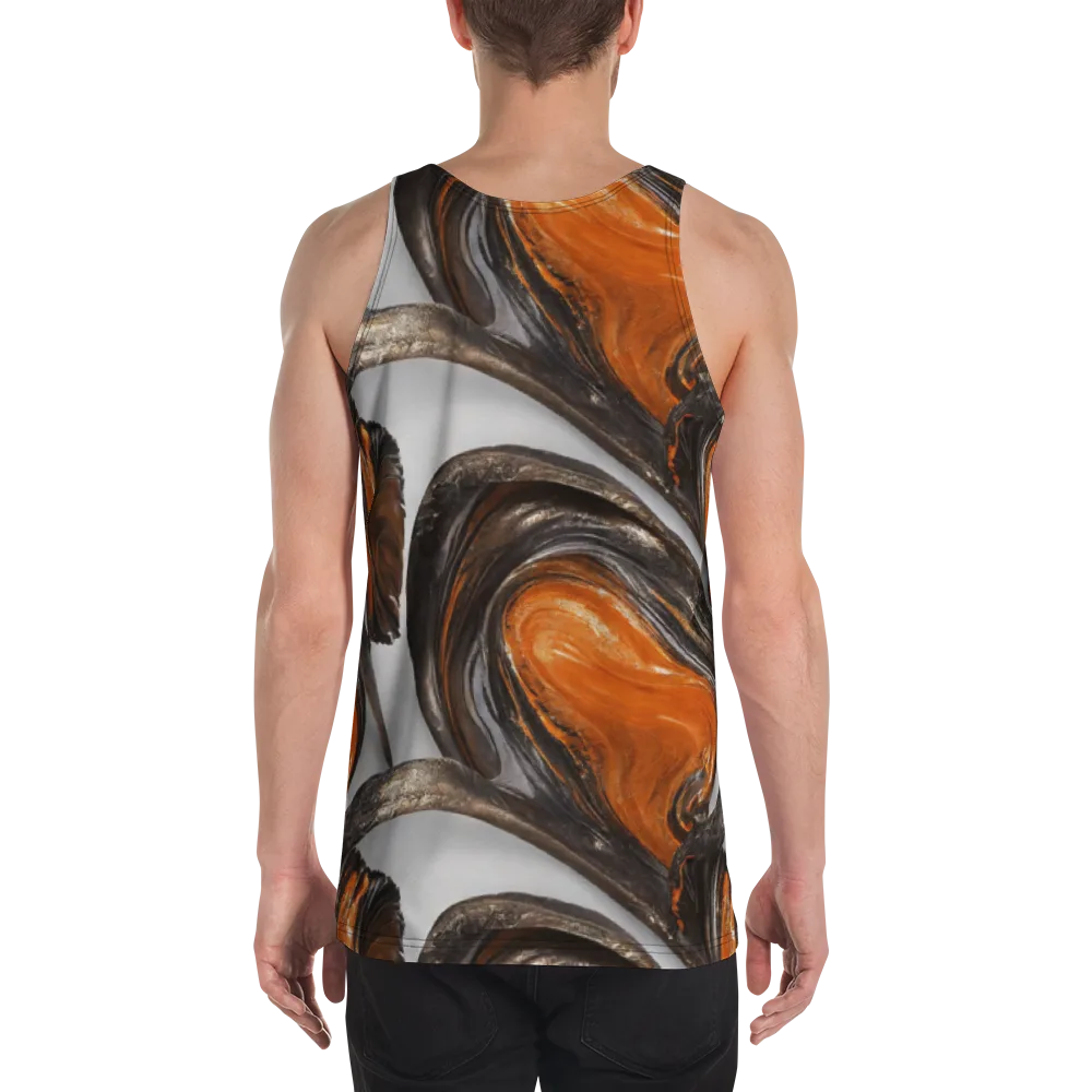 Molten Umber on Men's Tank Top — Back