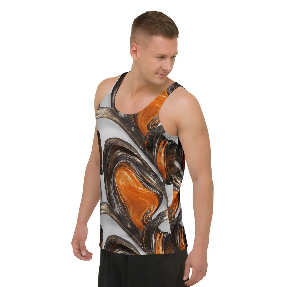 Molten Umber on Men's Tank Top — Left Front