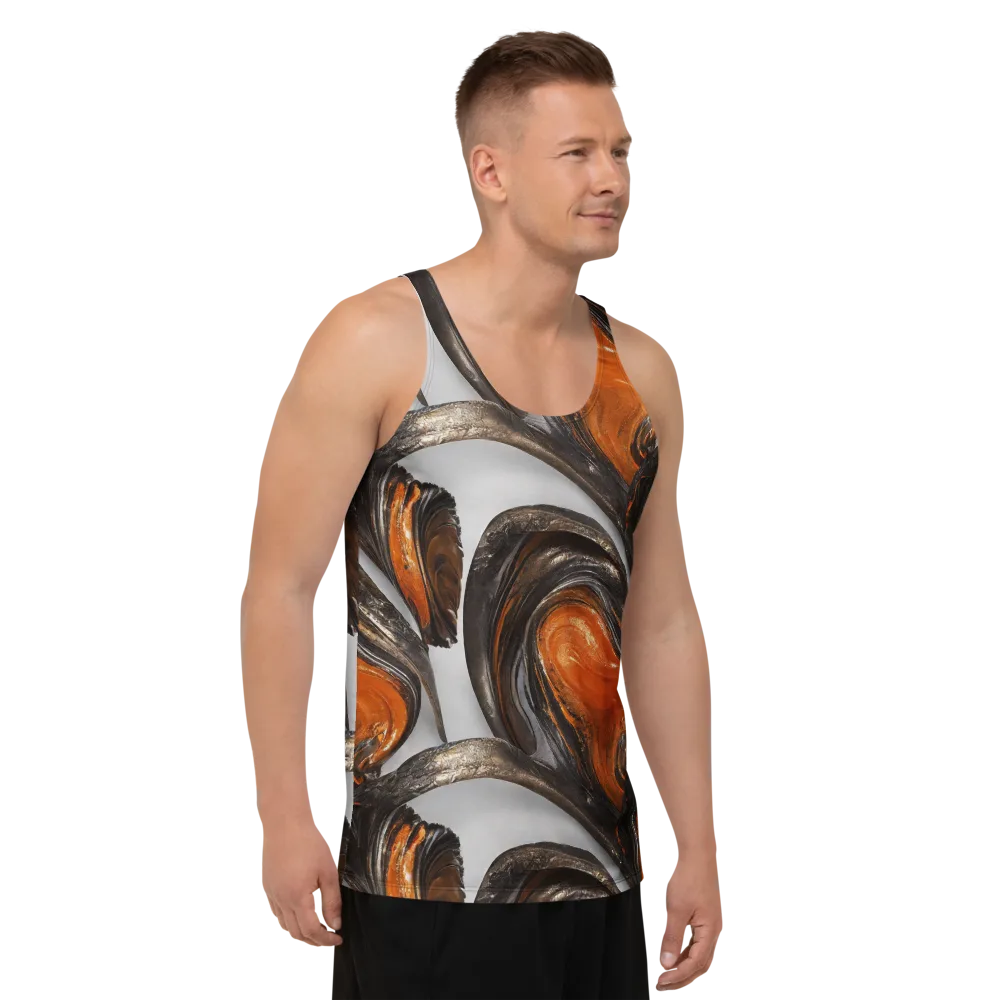 Molten Umber on Men's Tank Top — Right Front