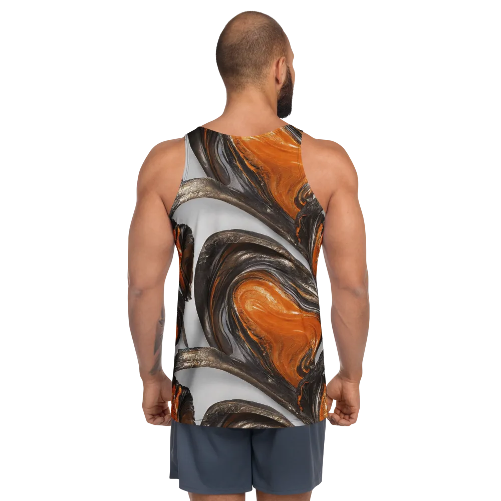 Molten Umber on Men's Tank Top — Back