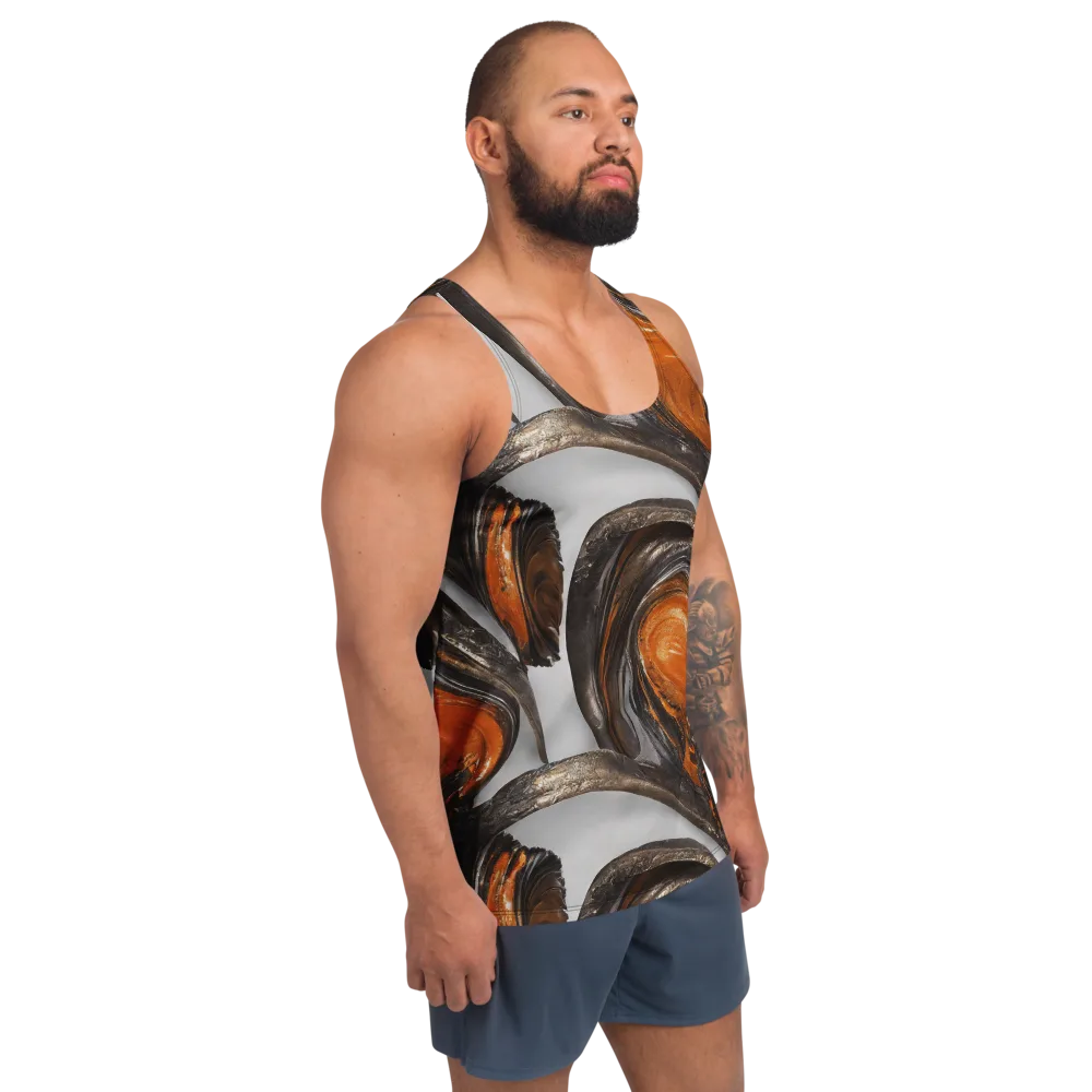 Molten Umber on Men's Tank Top — Right Front