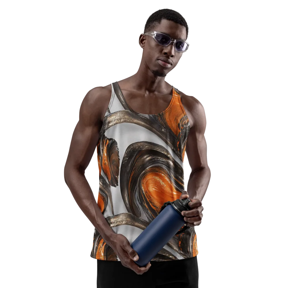Molten Umber on Men's Tank Top — Front