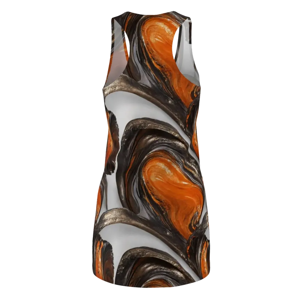 Molten Umber on Racerback Dress — Back