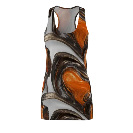 Molten Umber on a Racerback Dress