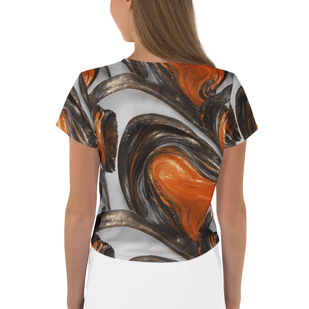 Molten Umber on Crop Tee — Back