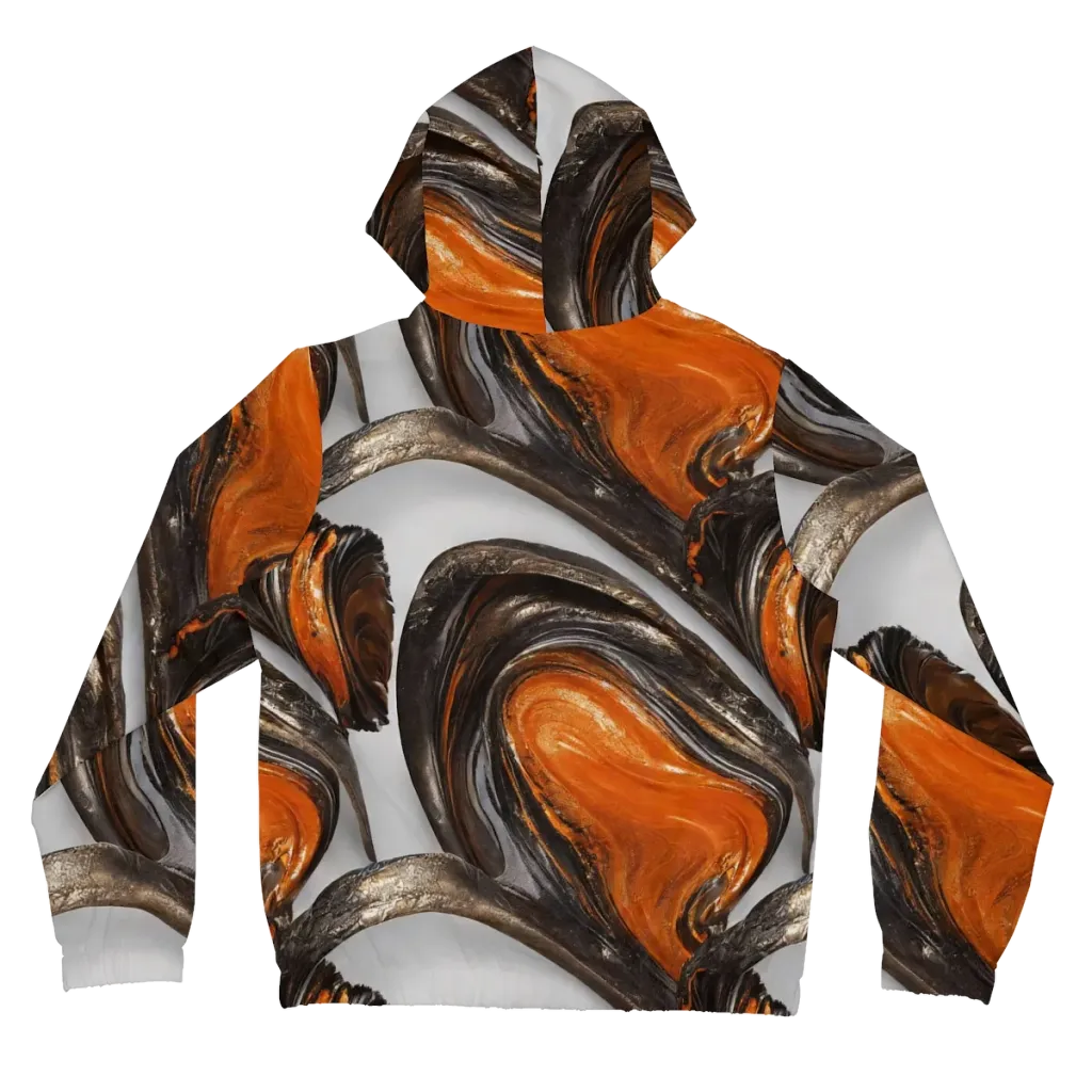 Molten Umber on Women's Full-Zip Hoodie — Back