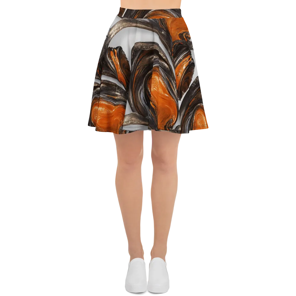 Molten Umber on Skater Skirt — Front