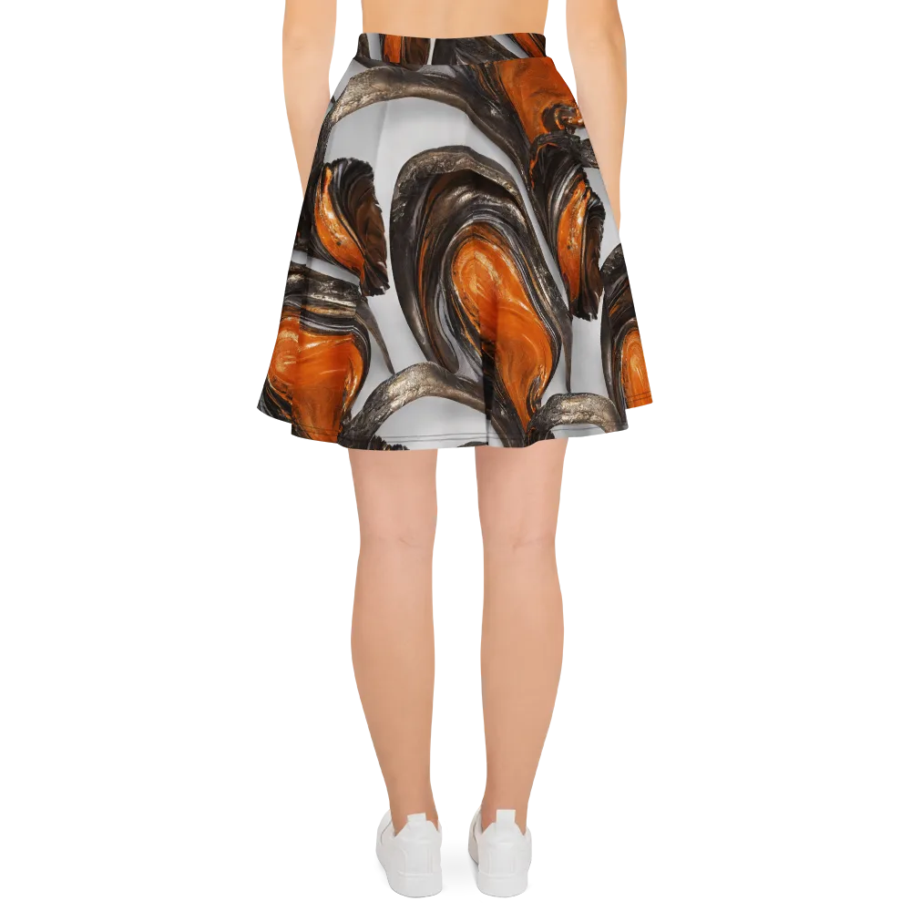 Molten Umber on Skater Skirt — Back