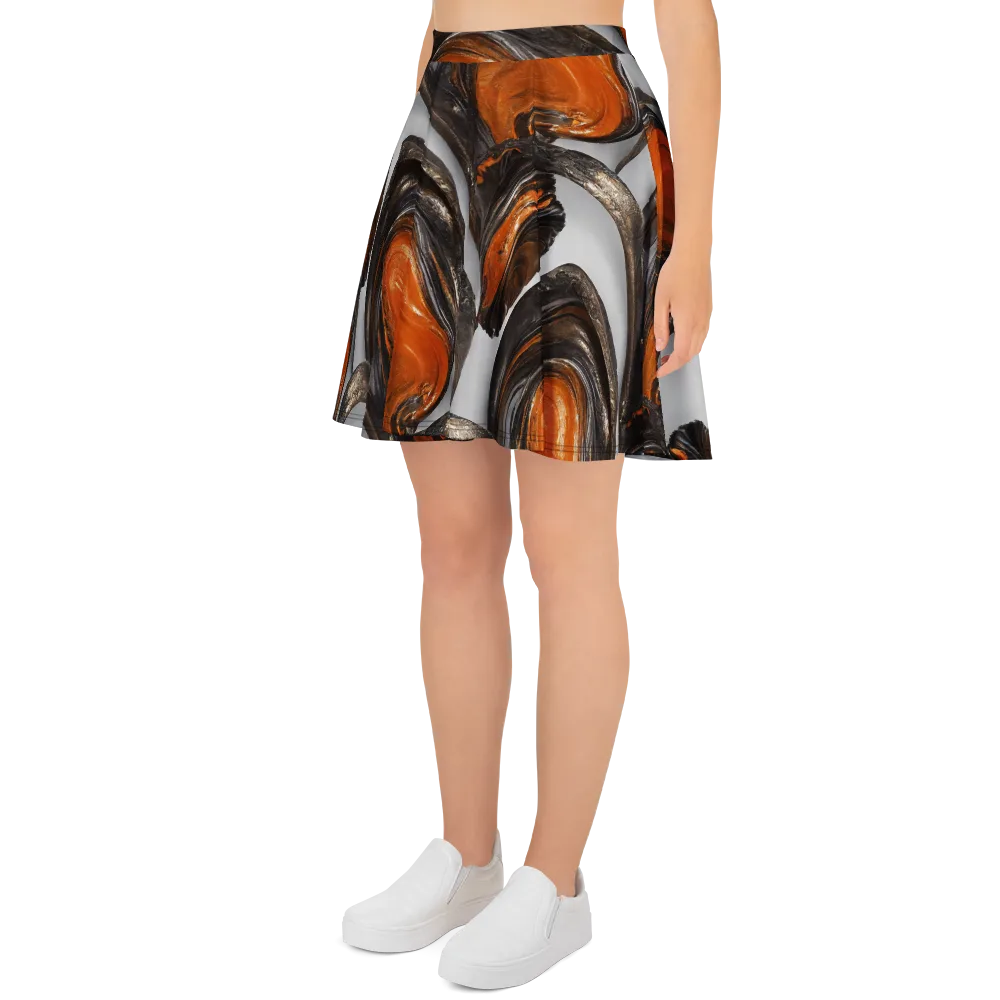 Molten Umber on Skater Skirt — Left
