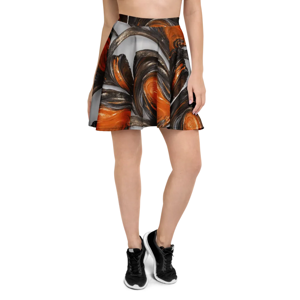Molten Umber on Skater Skirt — Front