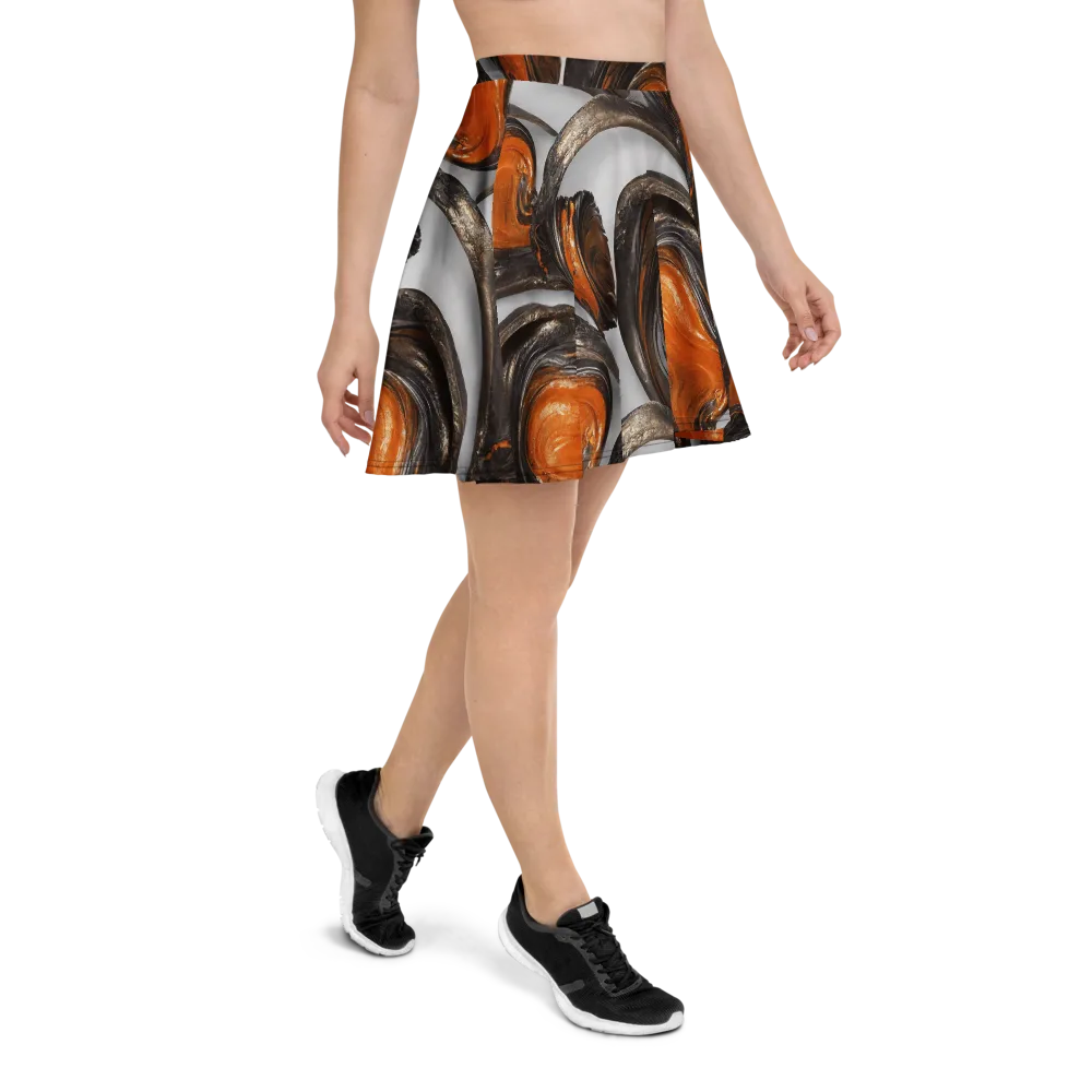 Molten Umber on Skater Skirt — Right