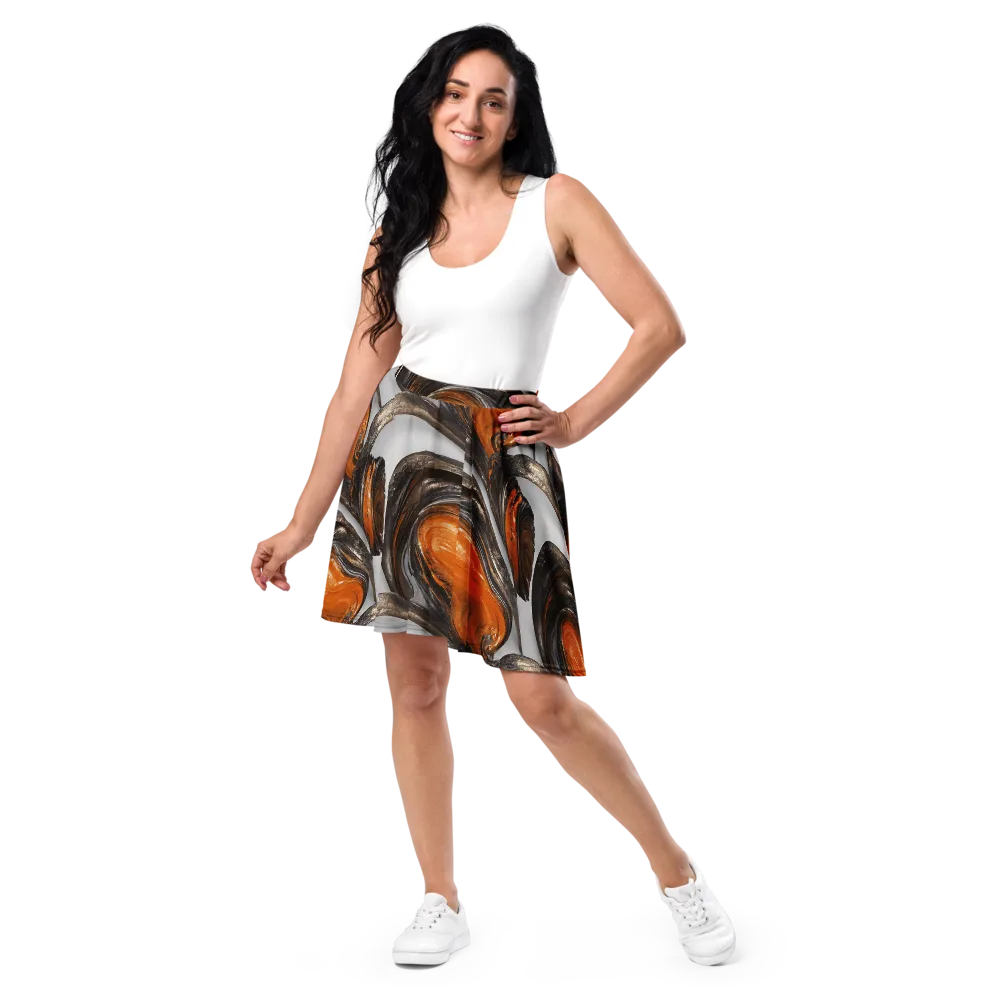 Molten Umber on Skater Skirt — Front