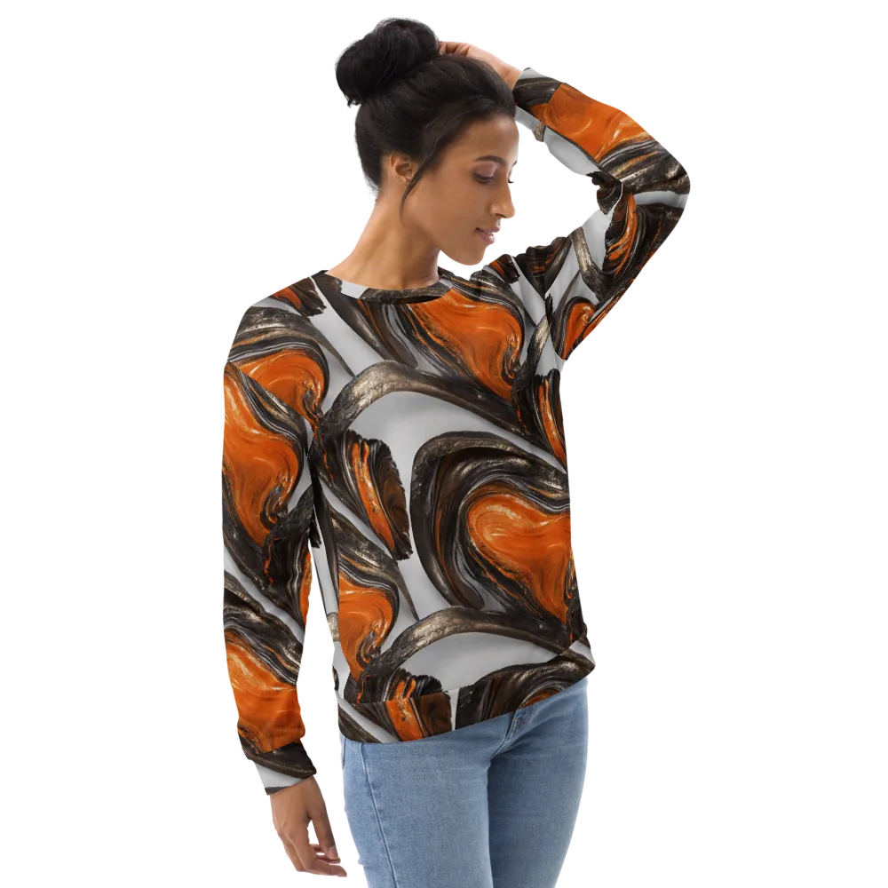 Molten Umber on Sweatshirt — Right Front
