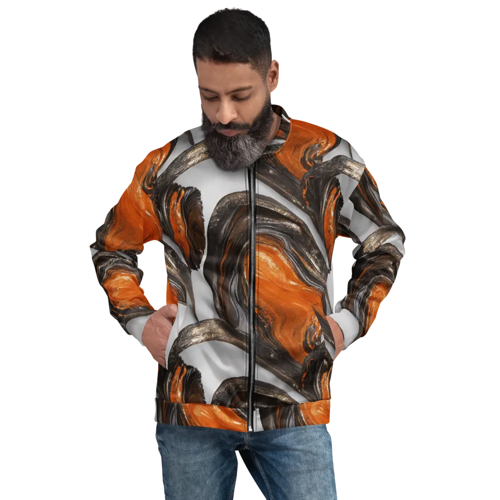 Molten Umber on Bomber Jacket — Front