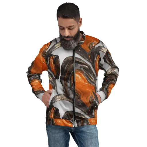Molten Umber on a Bomber Jacket