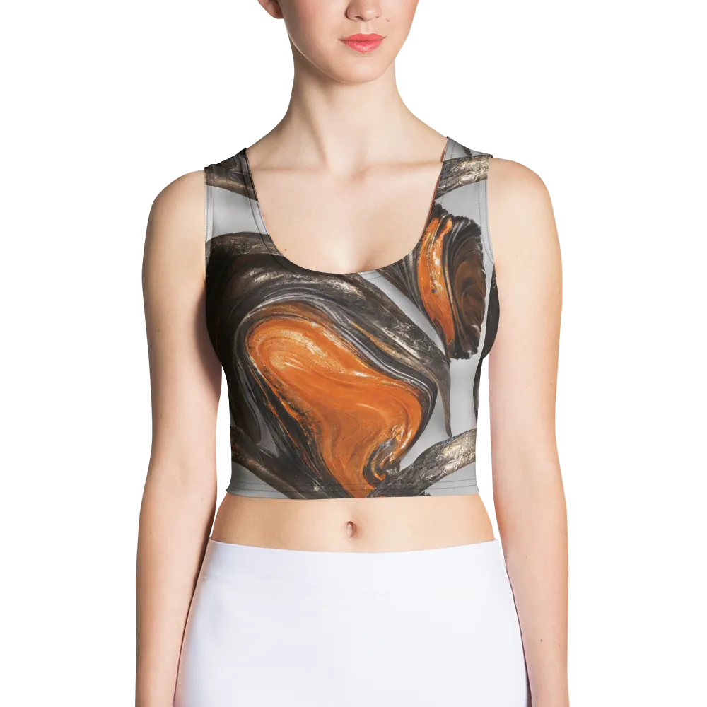 Molten Umber on Crop Top — Front