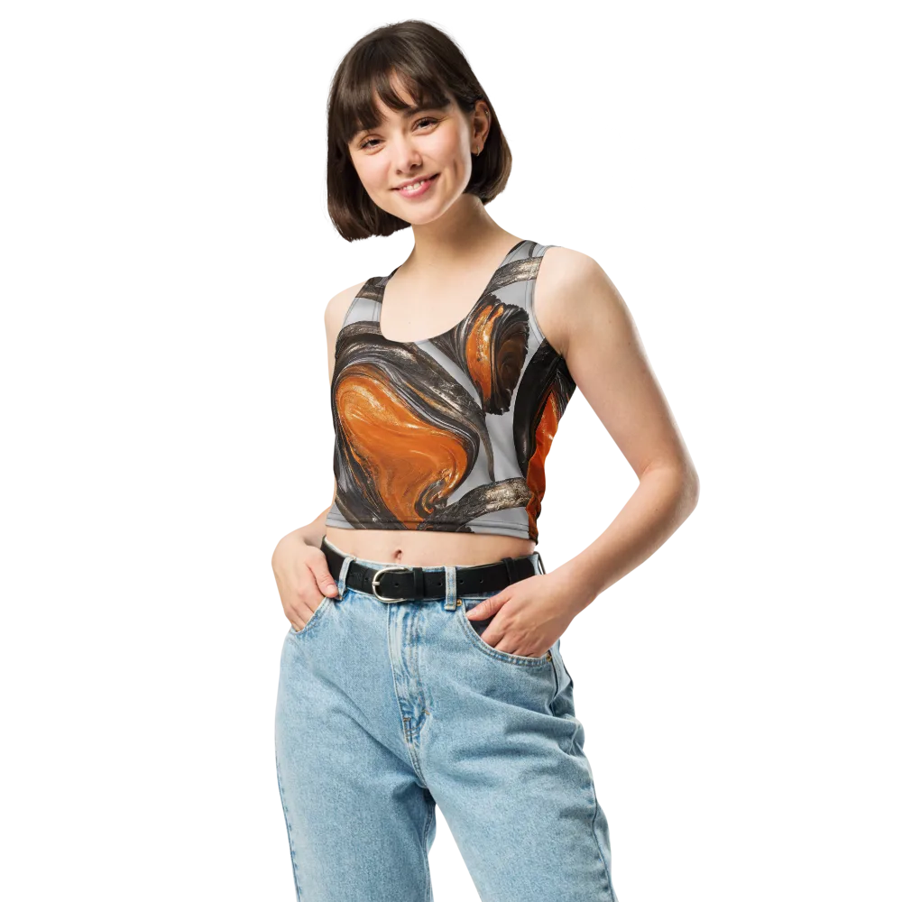 Molten Umber on Crop Top — Front