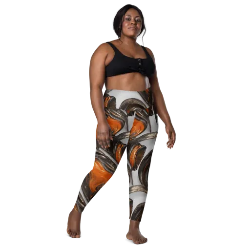 Molten Umber on a Leggings with Pockets