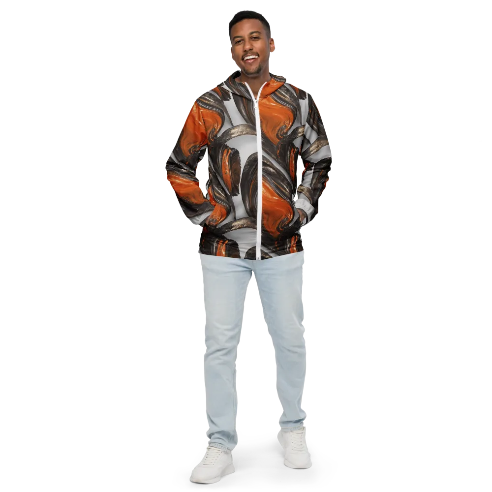 Molten Umber on Men's Windbreaker — Front