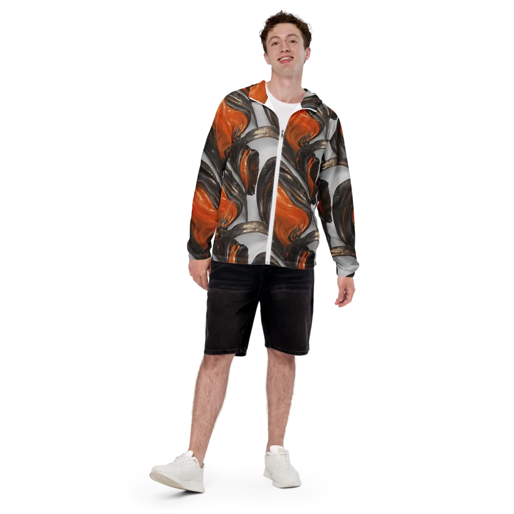 Molten Umber on Men's Windbreaker — Front