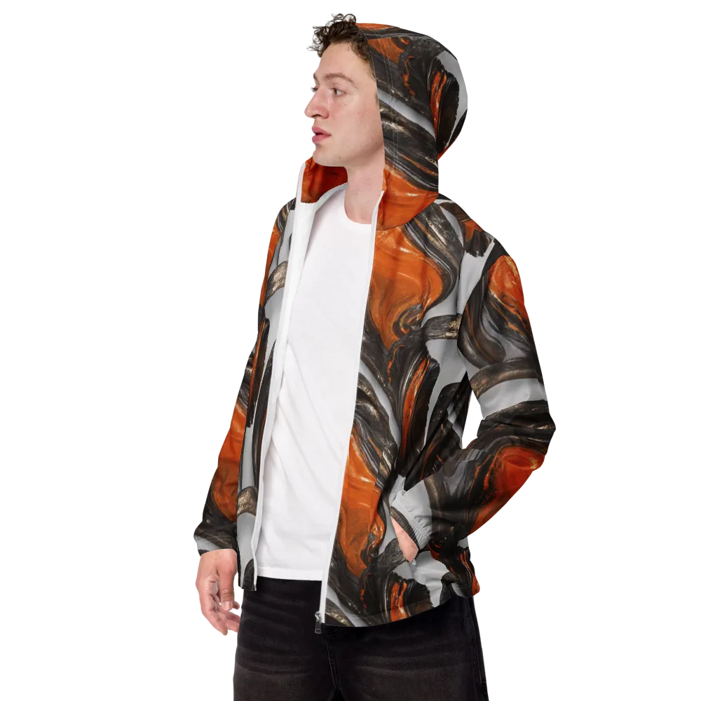 Molten Umber on Men's Windbreaker — Left Front