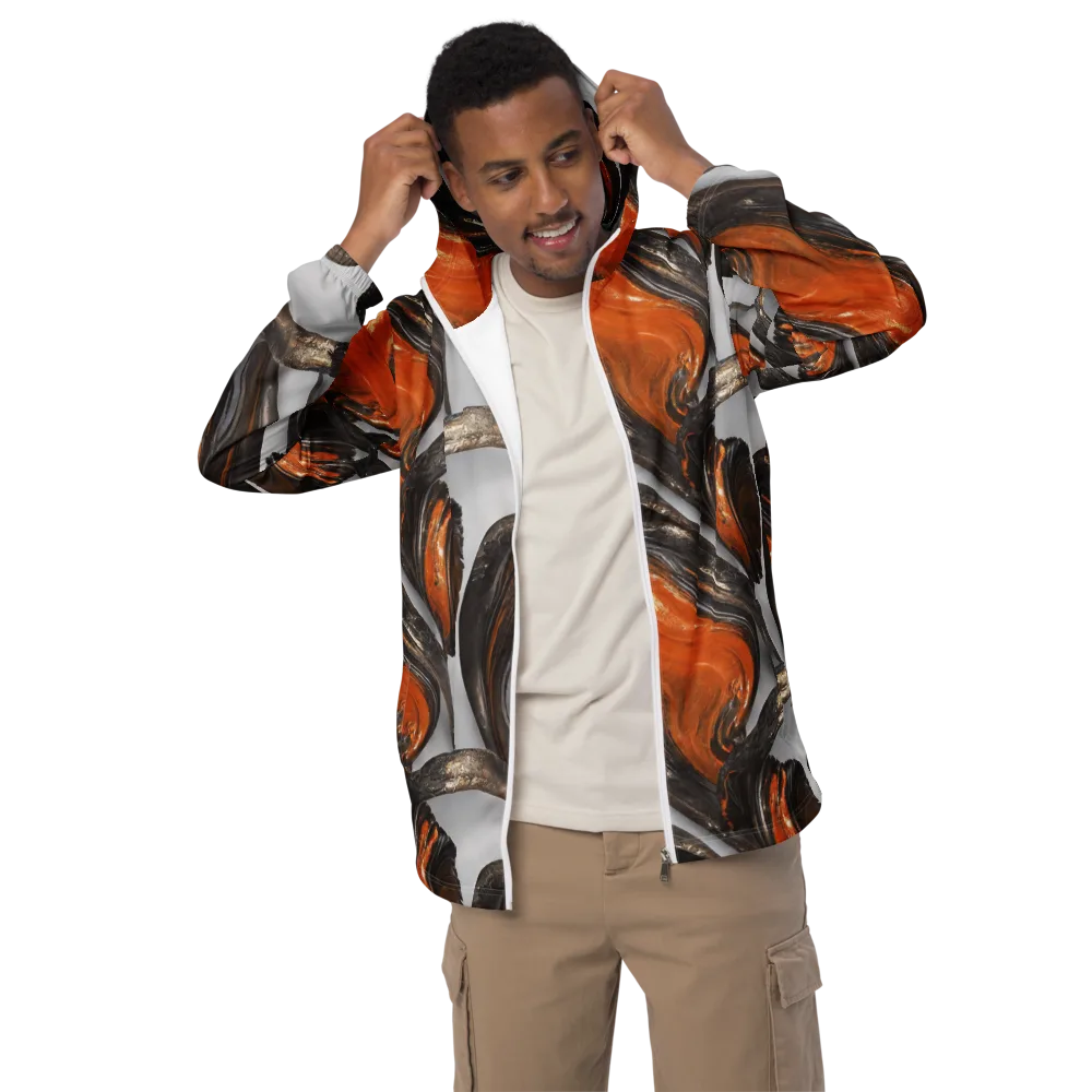 Molten Umber on Men's Windbreaker — Front