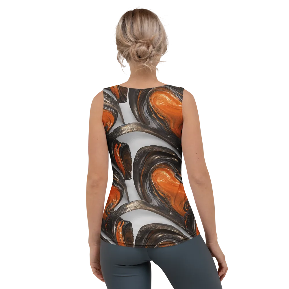 Molten Umber on Women's Tank Top — Back