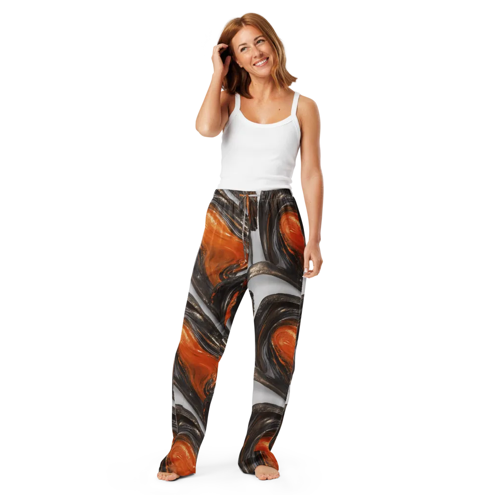 Molten Umber on Women's Pajama Pants — Front