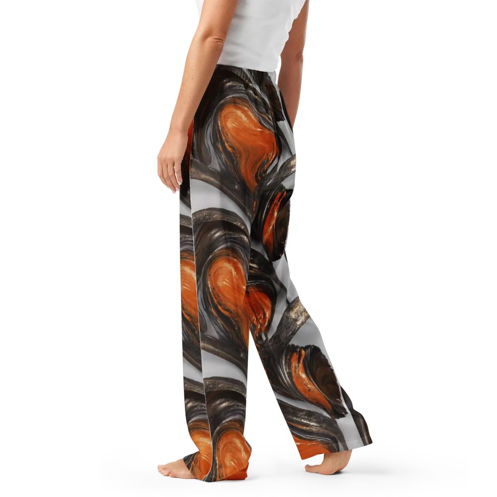 Molten Umber on Women's Pajama Pants — Left