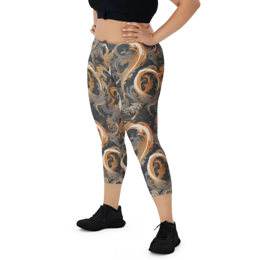 Nocturne Arabesque on a Capri Leggings