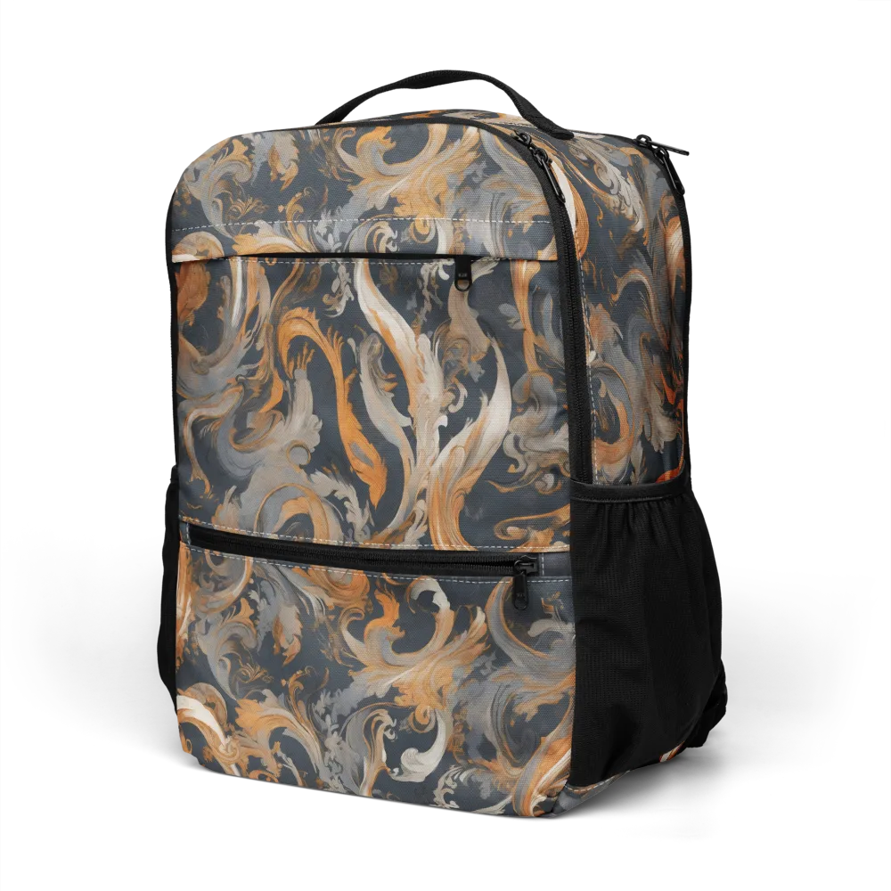 Nocturne Arabesque on Utility Backpack — Left Front