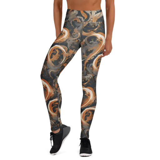 Nocturne Arabesque on a Yoga Leggings