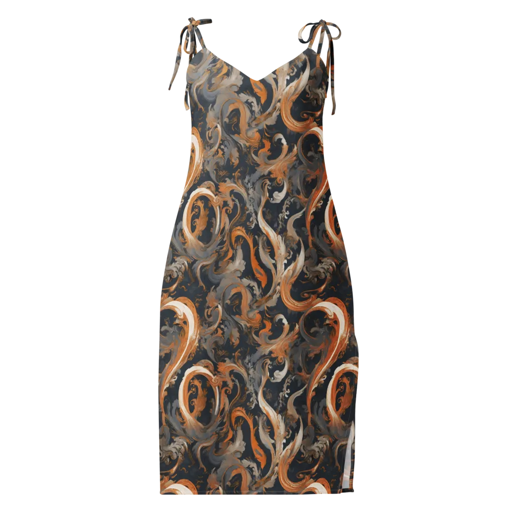 Nocturne Arabesque on Slip Dress — Front