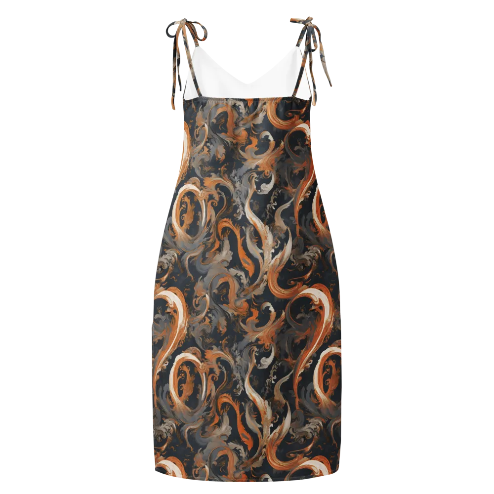 Nocturne Arabesque on Slip Dress — Back