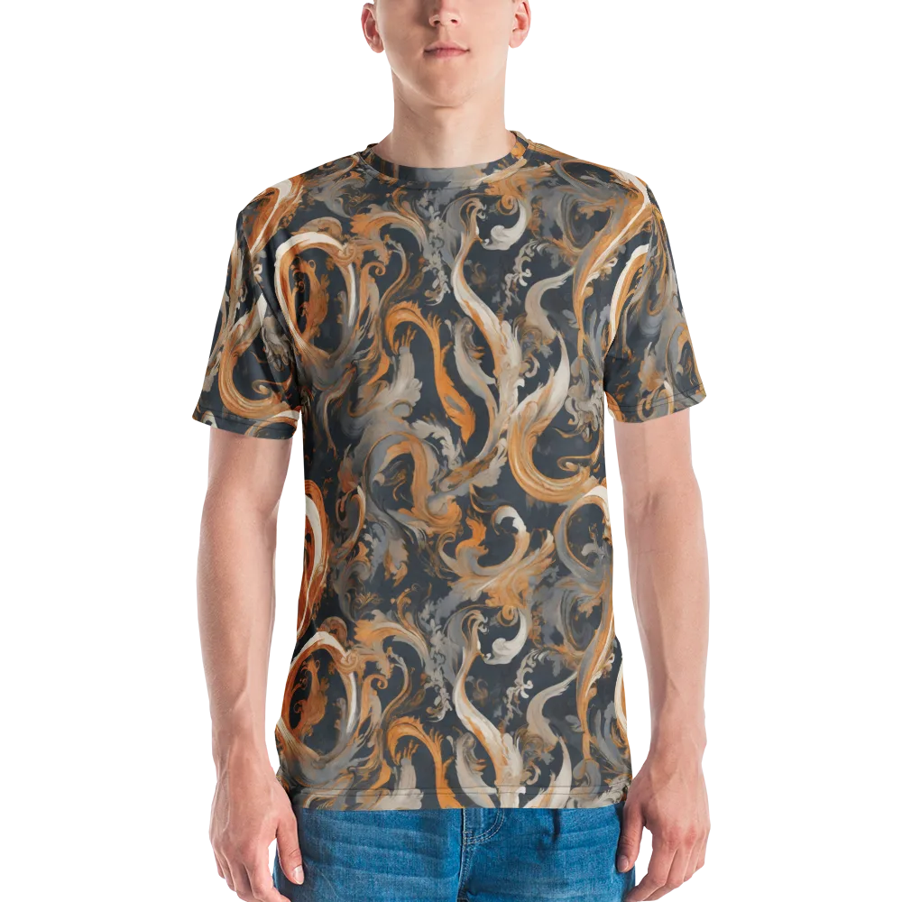 Nocturne Arabesque on Men's Crew Neck T-Shirt — Front