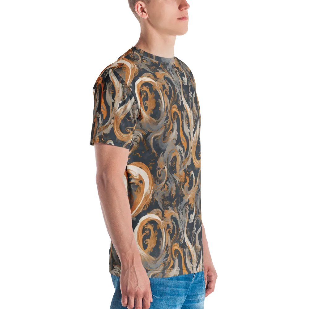 Nocturne Arabesque on Men's Crew Neck T-Shirt — Right