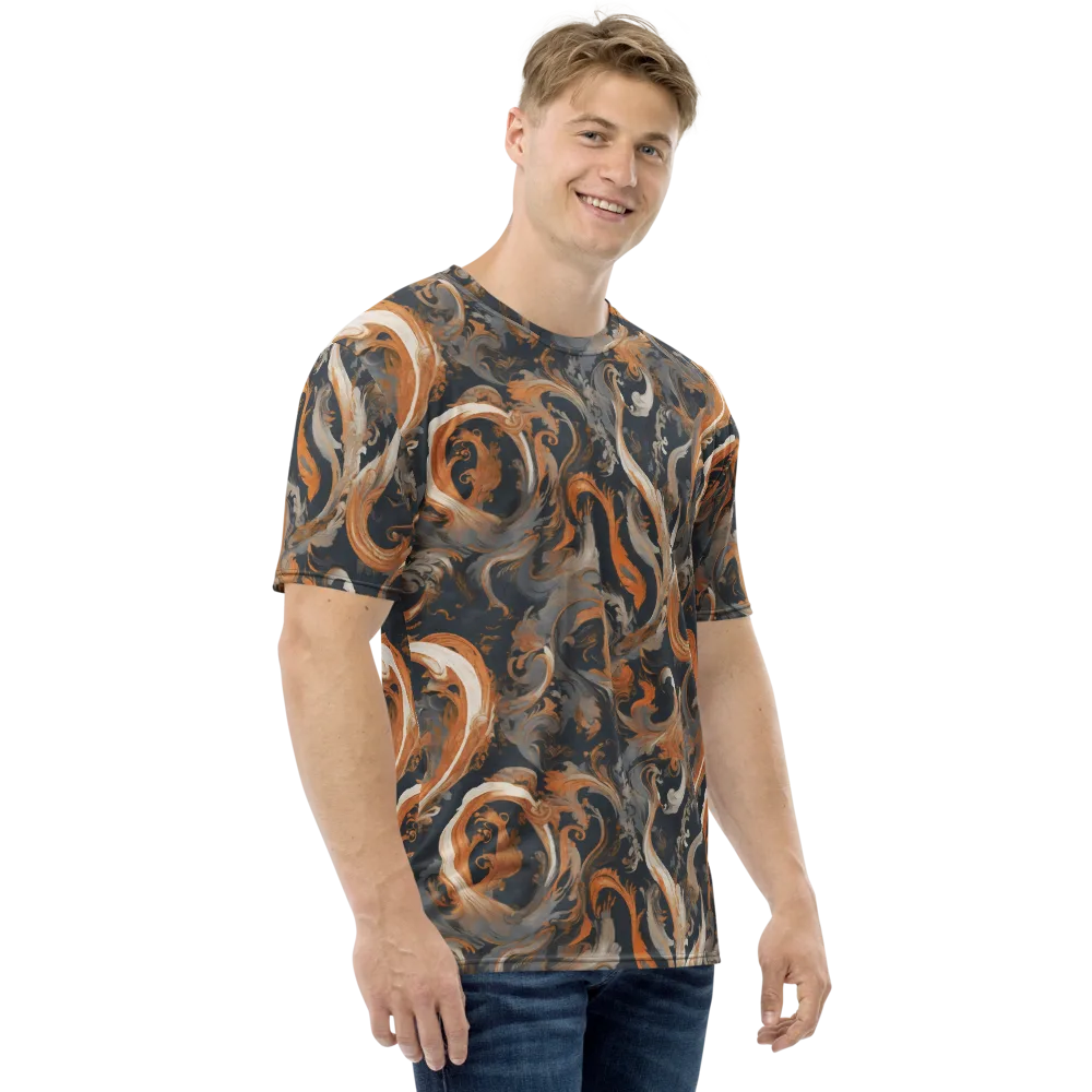Nocturne Arabesque on Men's Crew Neck T-Shirt — Right