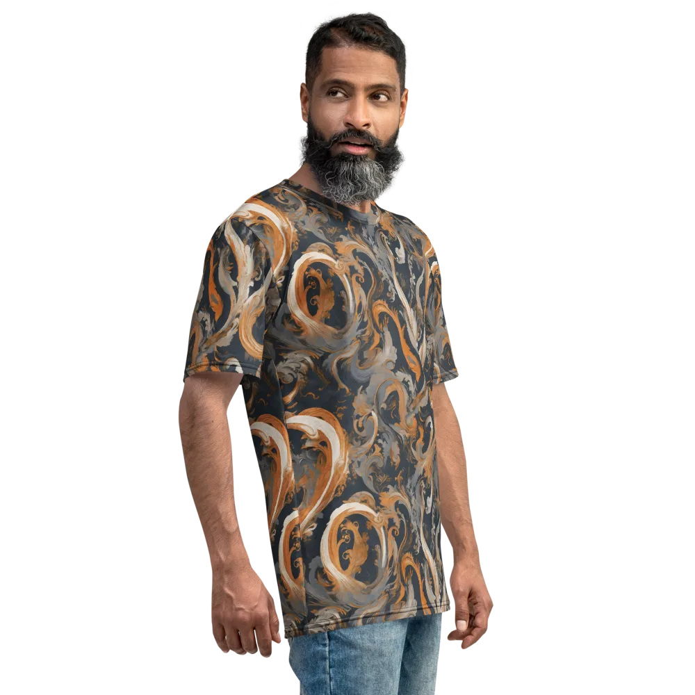 Nocturne Arabesque on Men's Crew Neck T-Shirt — Right