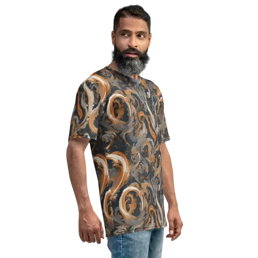 Nocturne Arabesque on a Men's Crew Neck T-Shirt