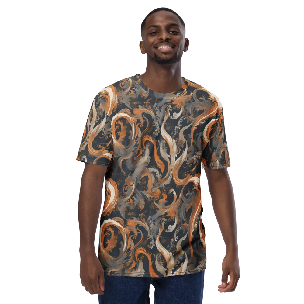 Nocturne Arabesque on Men's Crew Neck T-Shirt — Front