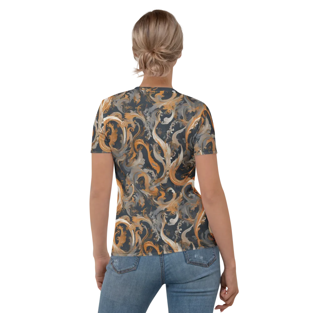 Nocturne Arabesque on Women's Crew Neck T-Shirt — Back