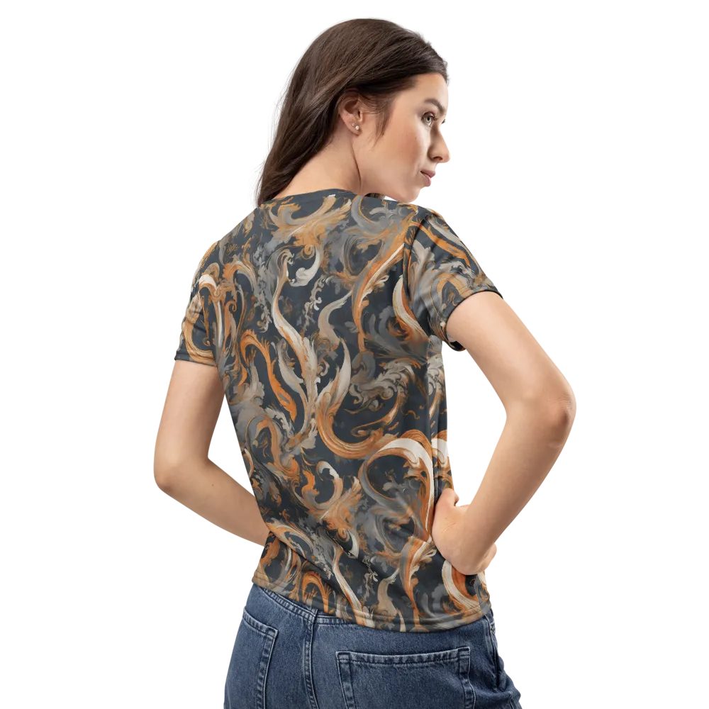 Nocturne Arabesque on Women's Crew Neck T-Shirt — Back