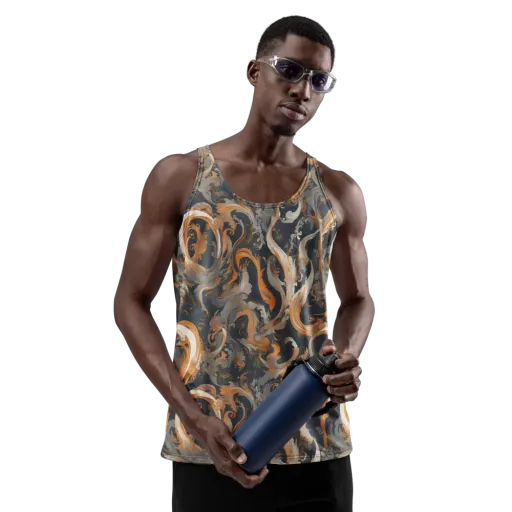 Nocturne Arabesque on a Men's Tank Top