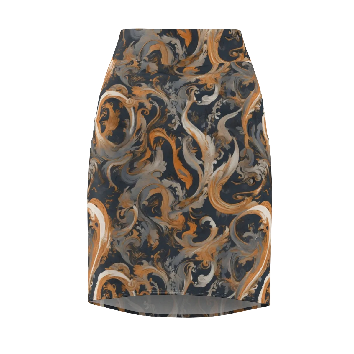 Nocturne Arabesque on Pencil Skirt — Front
