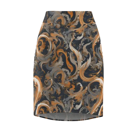 Nocturne Arabesque on a Pencil Skirt