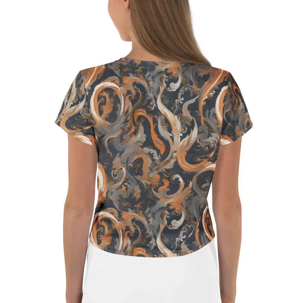 Nocturne Arabesque on Crop Tee — Back