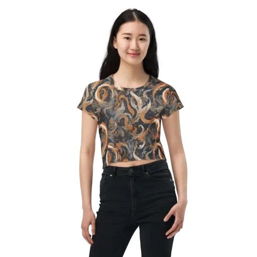 Nocturne Arabesque on a Crop Tee