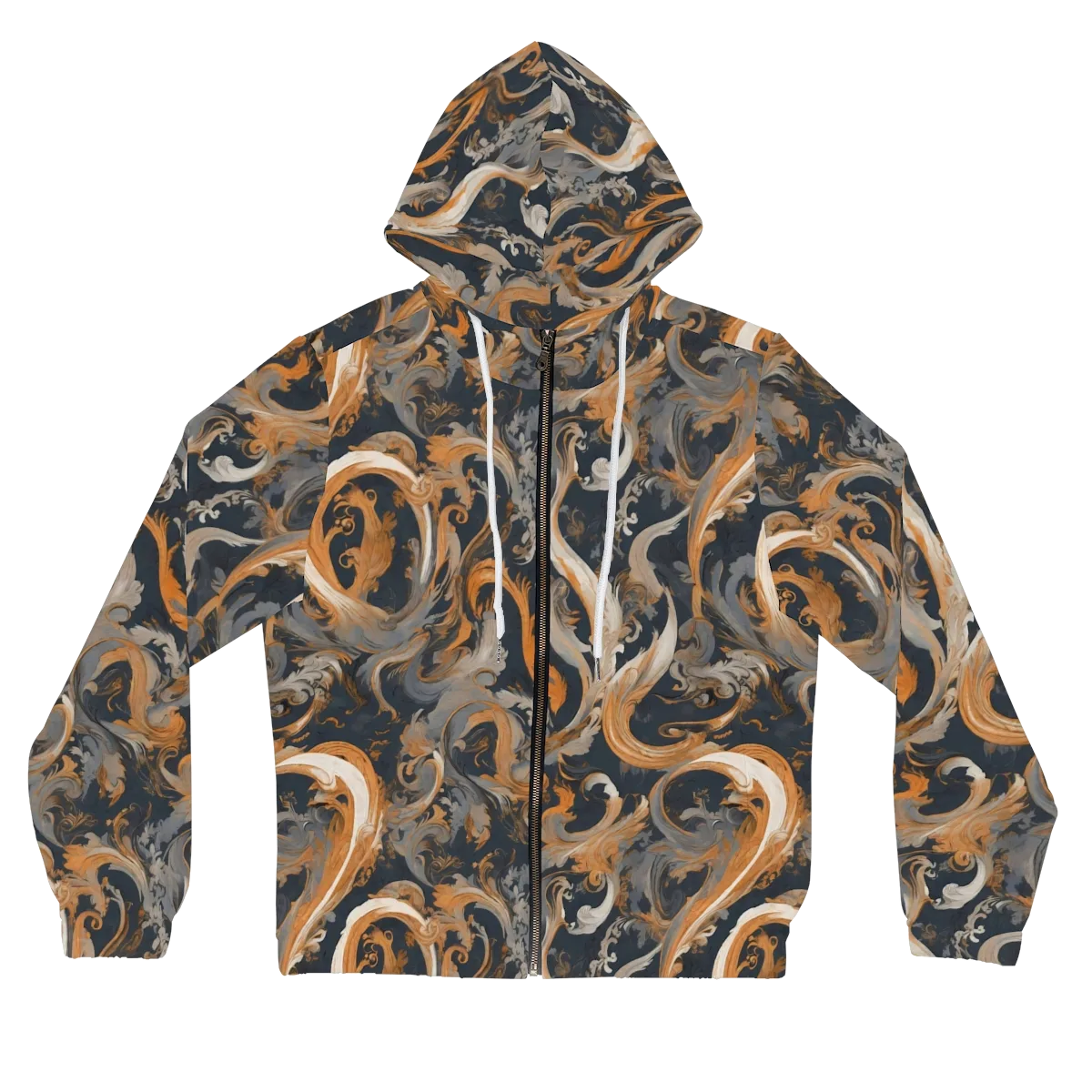 Nocturne Arabesque on Women's Full-Zip Hoodie — Front
