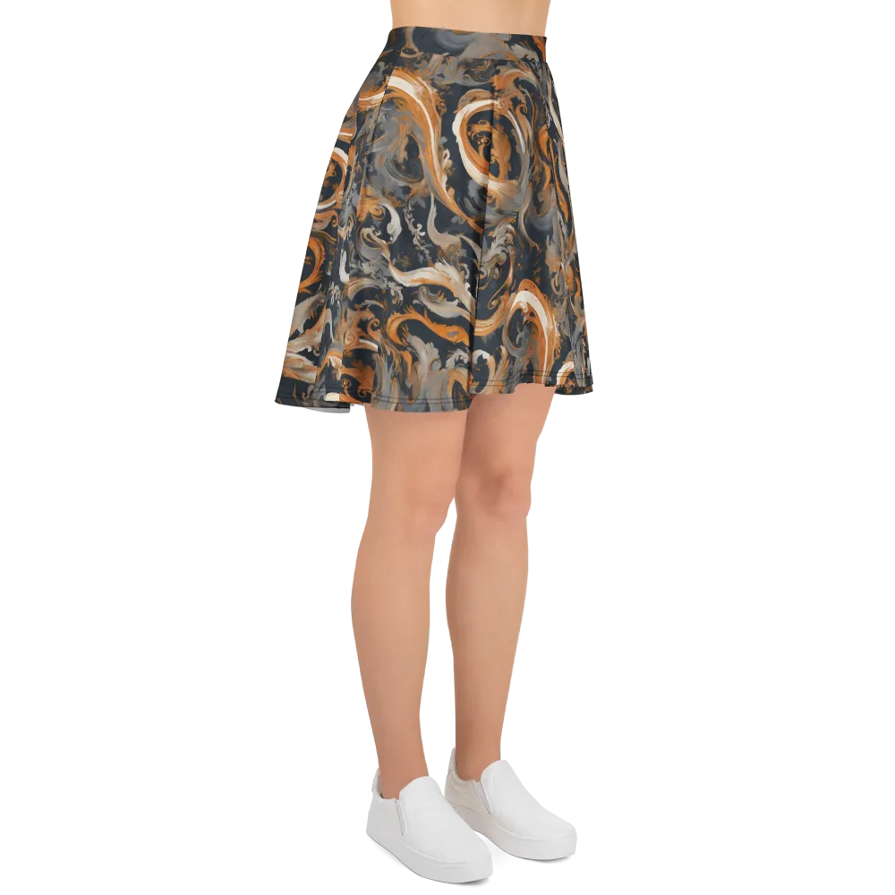 Nocturne Arabesque on Skater Skirt — Right